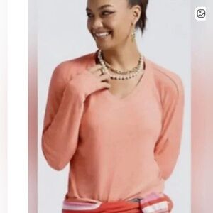 CAbi Serenity Long Sleeve Tee In Cantaloupe Style Number 6121